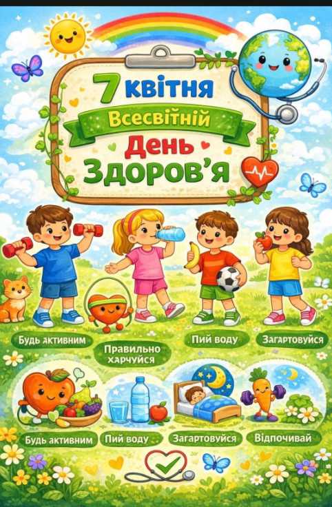 7 квітня- Всесвітній День Здоров'я