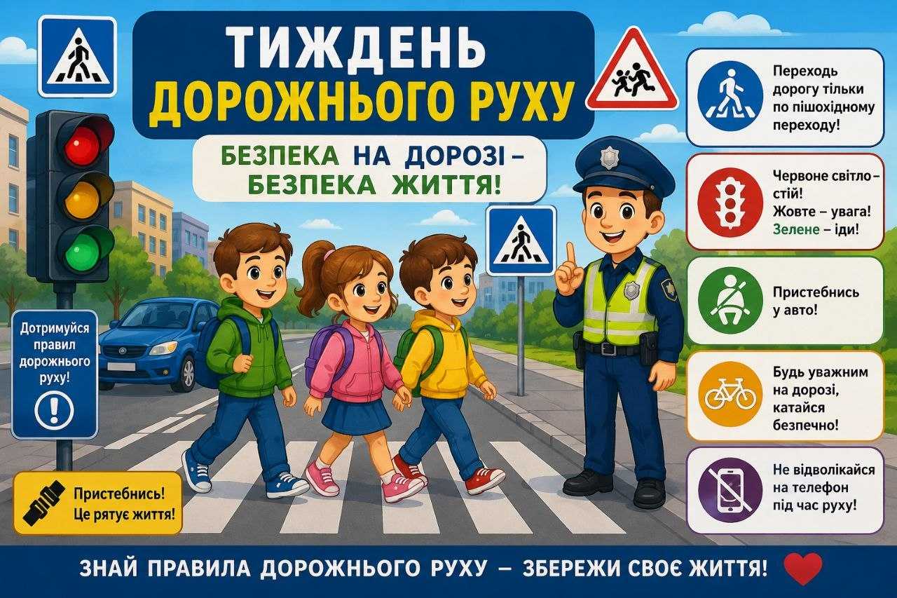 Тиждень безпеки дорожнього руху у нашому садочку