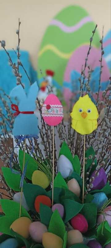 Великодні топери з фетру (ПТМ з використанням англійської мови)